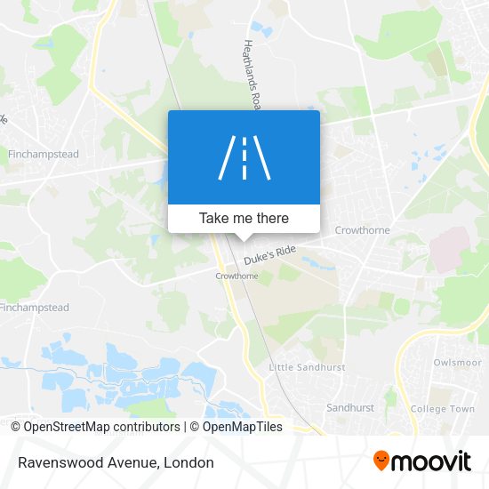 Ravenswood Avenue map