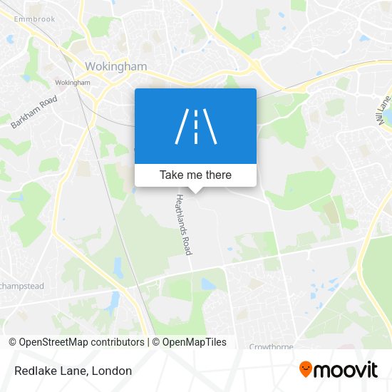 Redlake Lane map