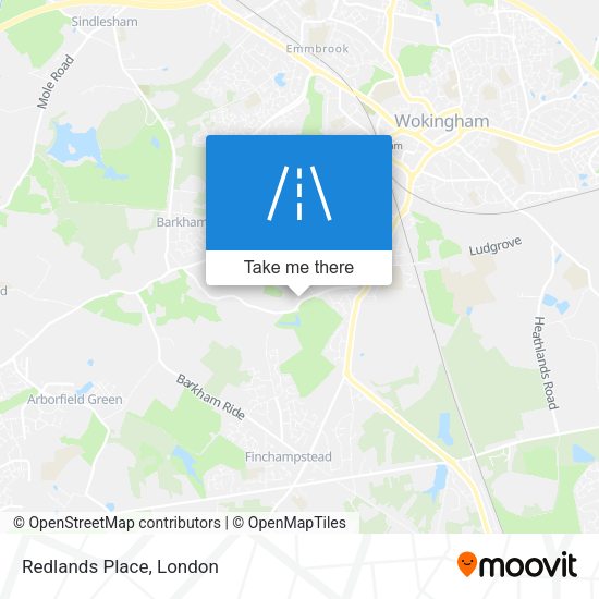 Redlands Place map