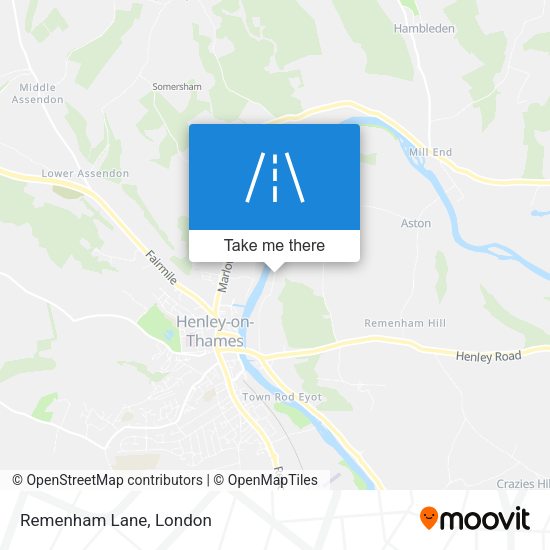Remenham Lane map