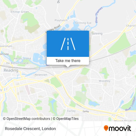 Rosedale Crescent map