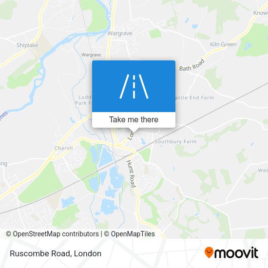 Ruscombe Road map