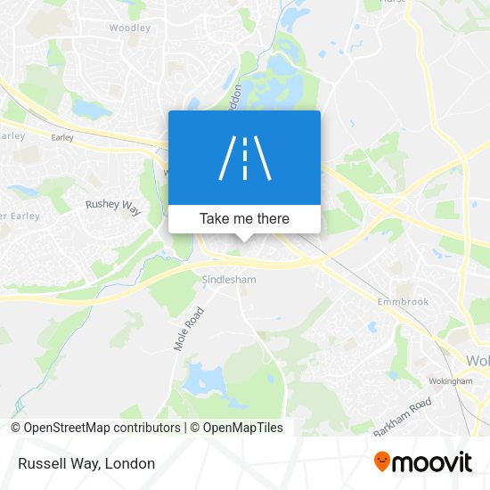 Russell Way map