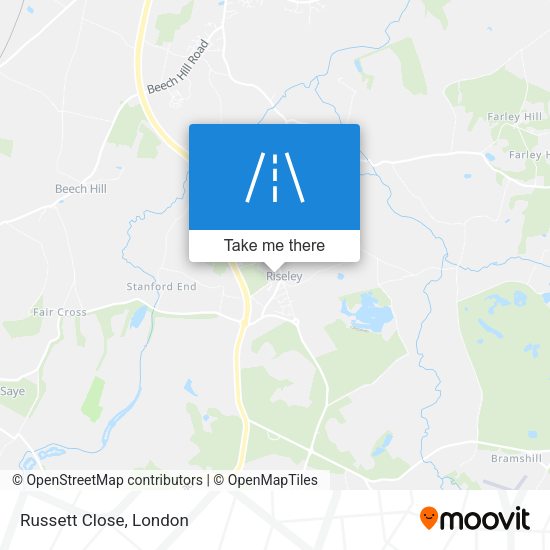 Russett Close map