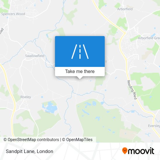 Sandpit Lane map