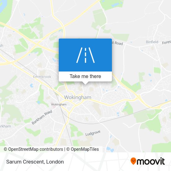 Sarum Crescent map