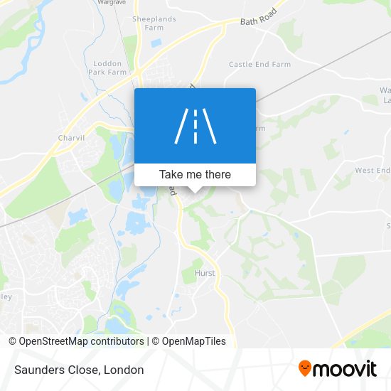 Saunders Close map