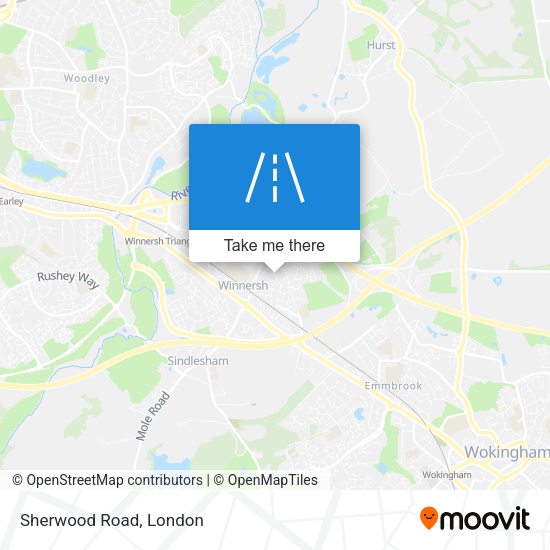 Sherwood Road map