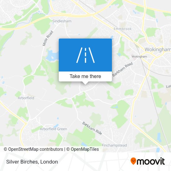 Silver Birches map