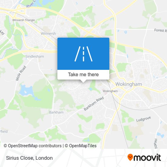 Sirius Close map