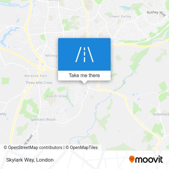 Skylark Way map