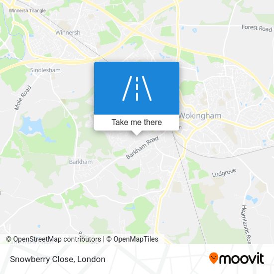 Snowberry Close map
