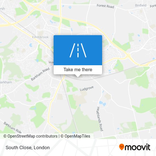 South Close map