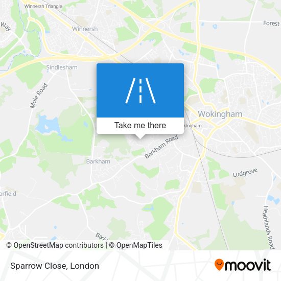 Sparrow Close map