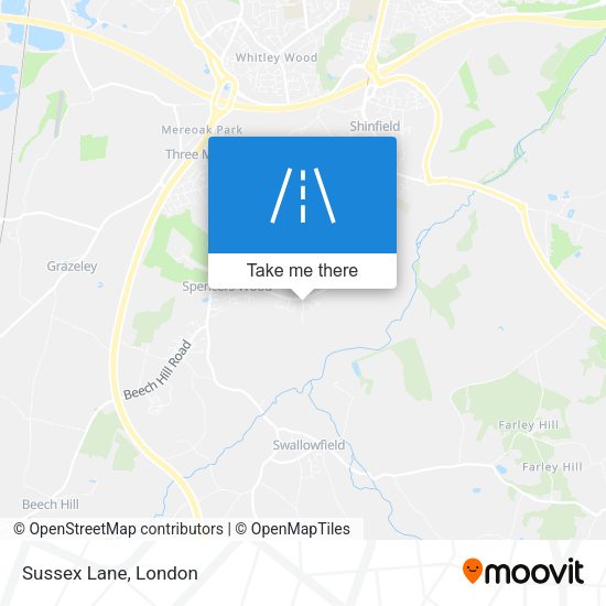 Sussex Lane map