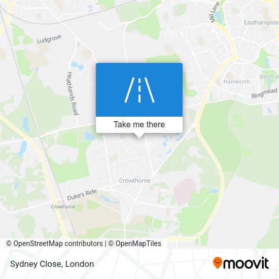 Sydney Close map