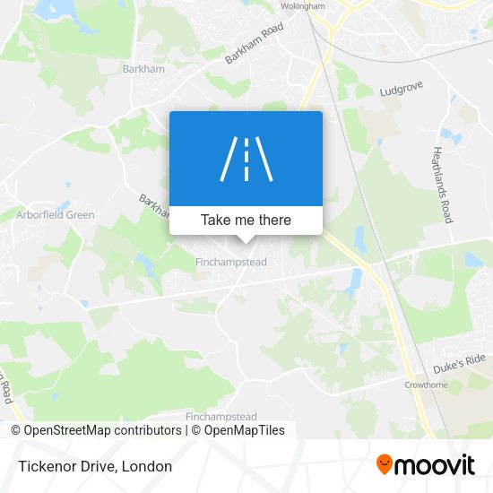 Tickenor Drive map