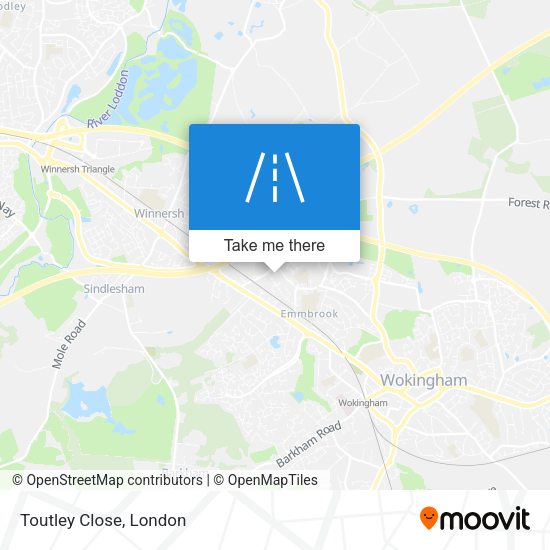 Toutley Close map
