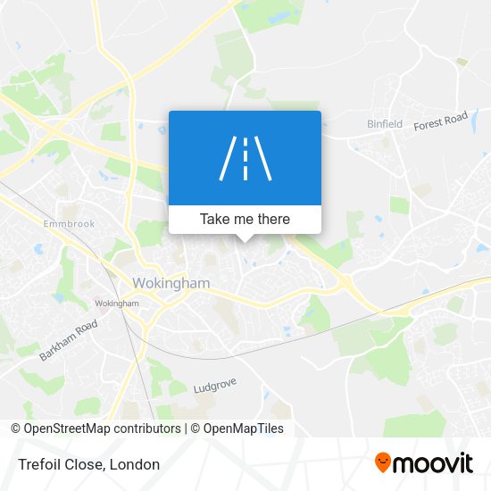 Trefoil Close map