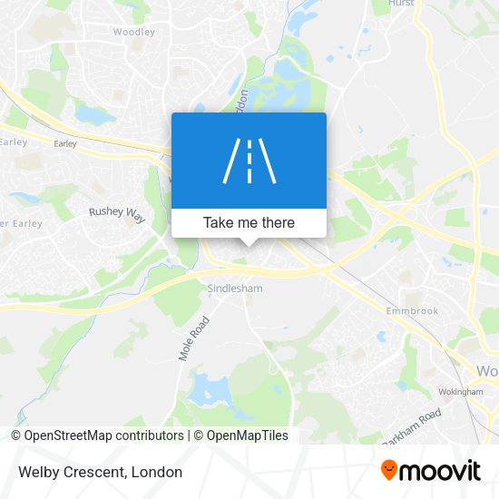 Welby Crescent map