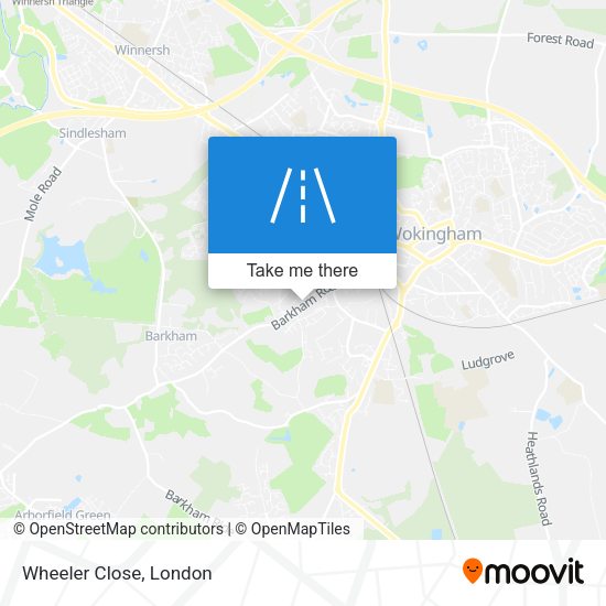 Wheeler Close map