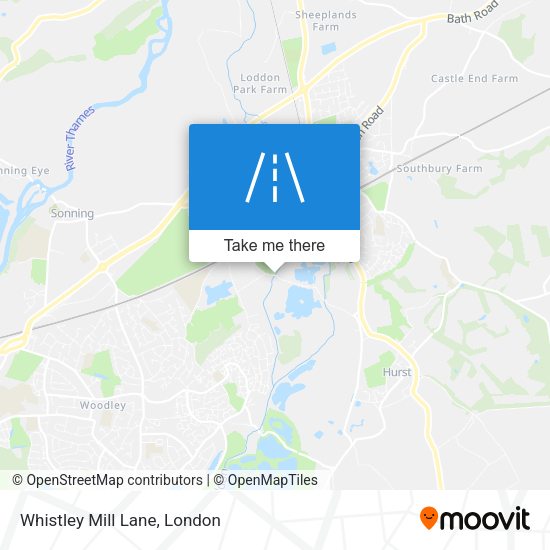 Whistley Mill Lane map
