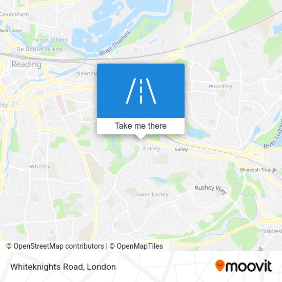 Whiteknights Road map