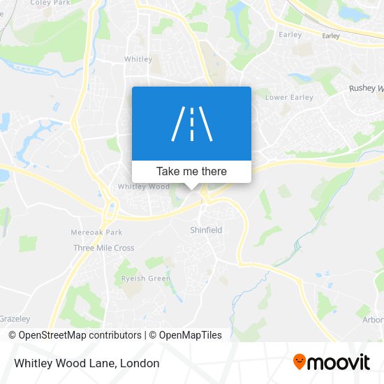 Whitley Wood Lane map