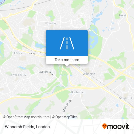 Winnersh Fields map