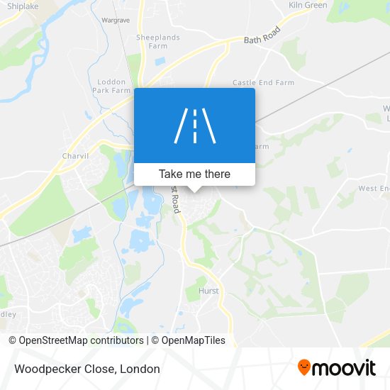 Woodpecker Close map