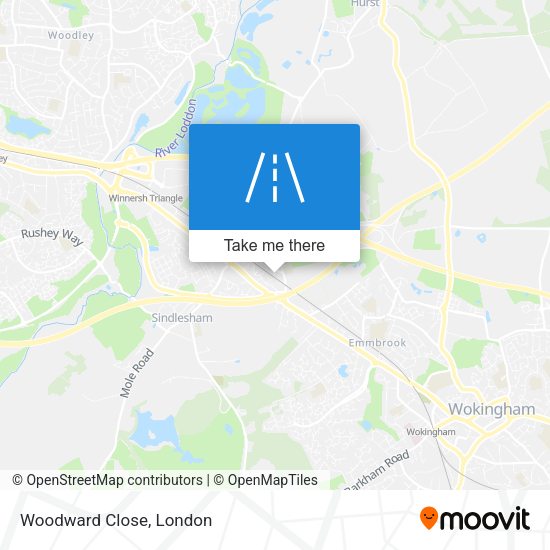 Woodward Close map