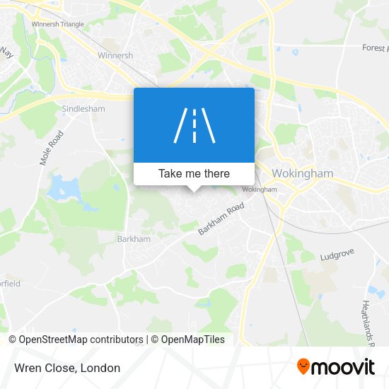 Wren Close map