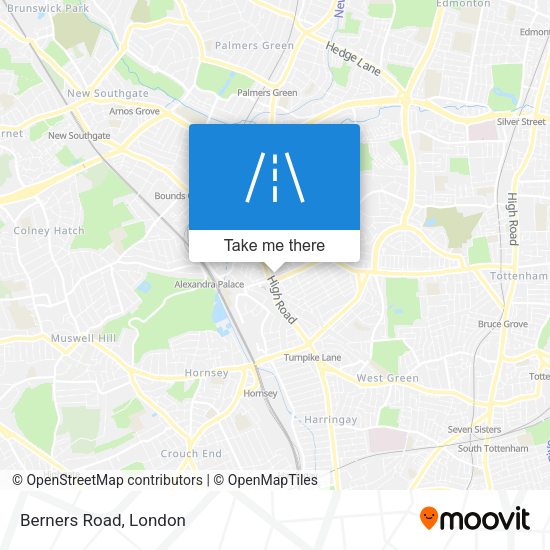 Berners Road map