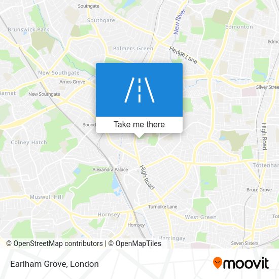 Earlham Grove map