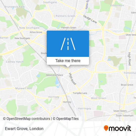 Ewart Grove map