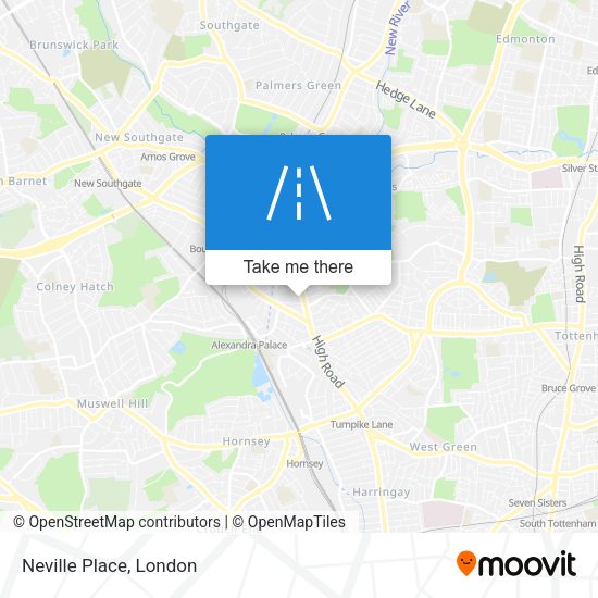 Neville Place map