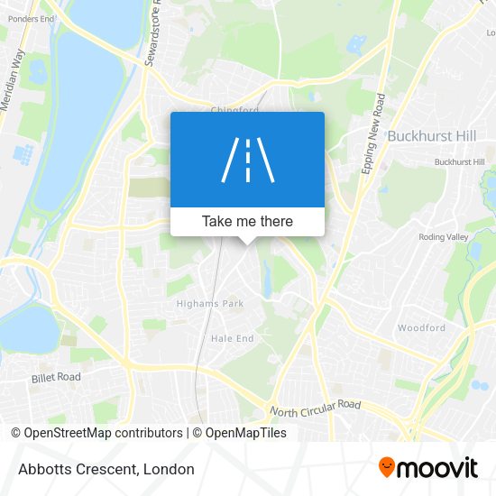 Abbotts Crescent map