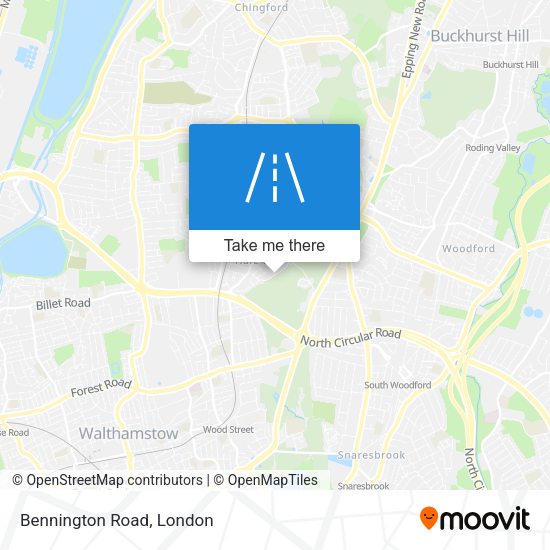 Bennington Road map
