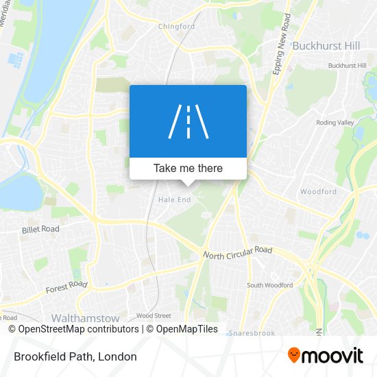 Brookfield Path map