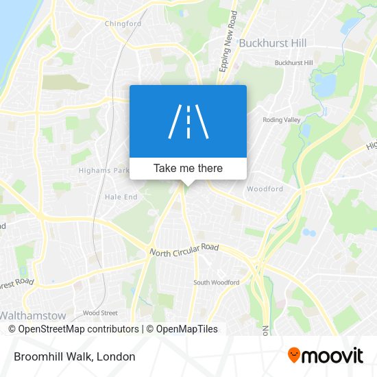 Broomhill Walk map