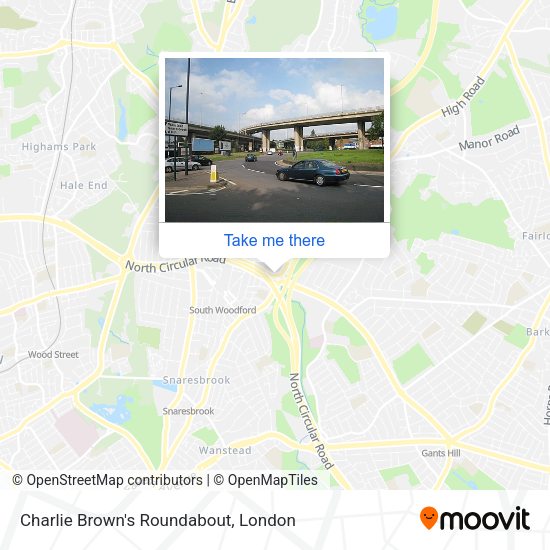 Charlie Brown's Roundabout map