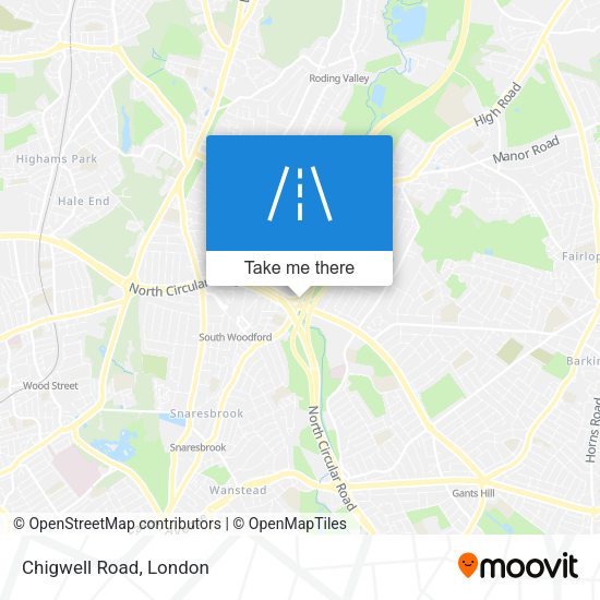 Chigwell Road map