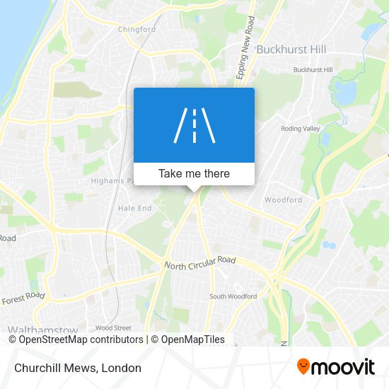 Churchill Mews map