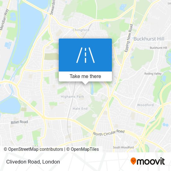 Clivedon Road map
