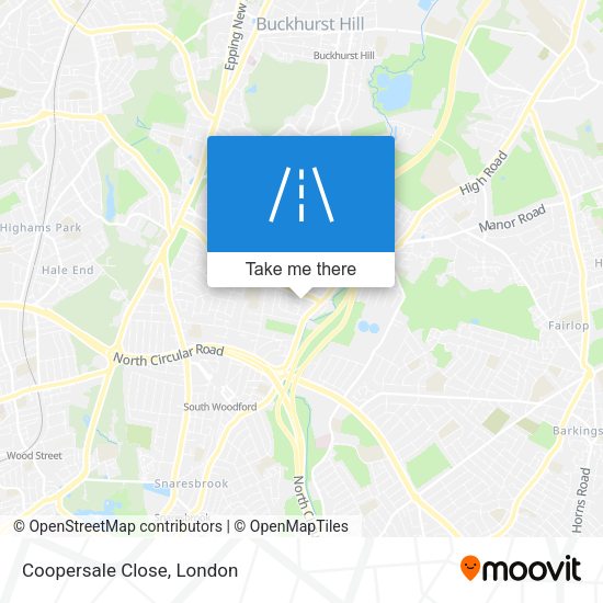 Coopersale Close map