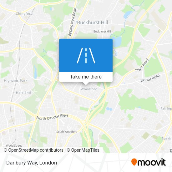 Danbury Way map