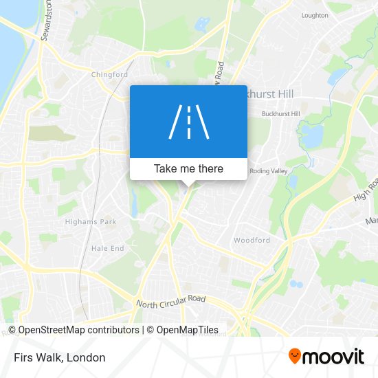 Firs Walk map