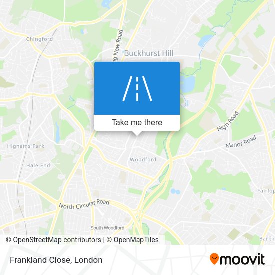 Frankland Close map
