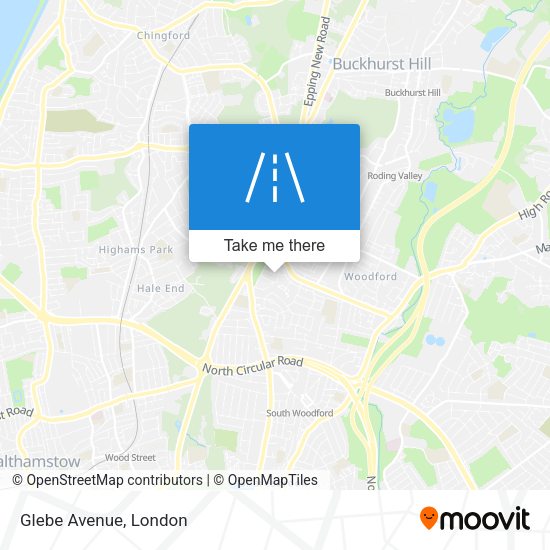 Glebe Avenue map