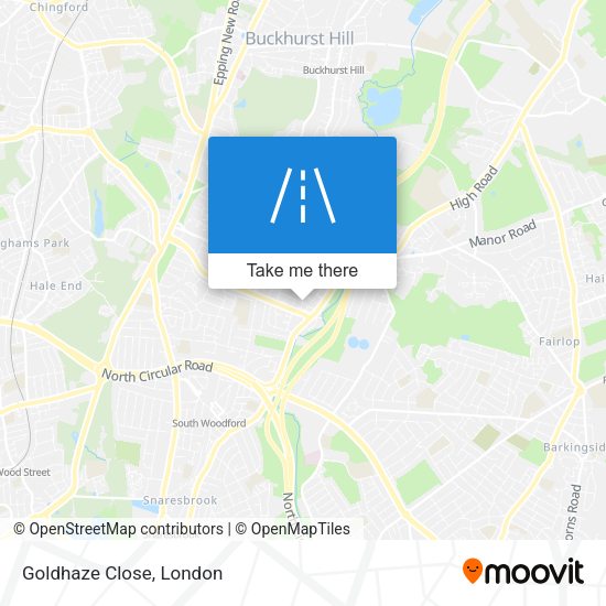 Goldhaze Close map